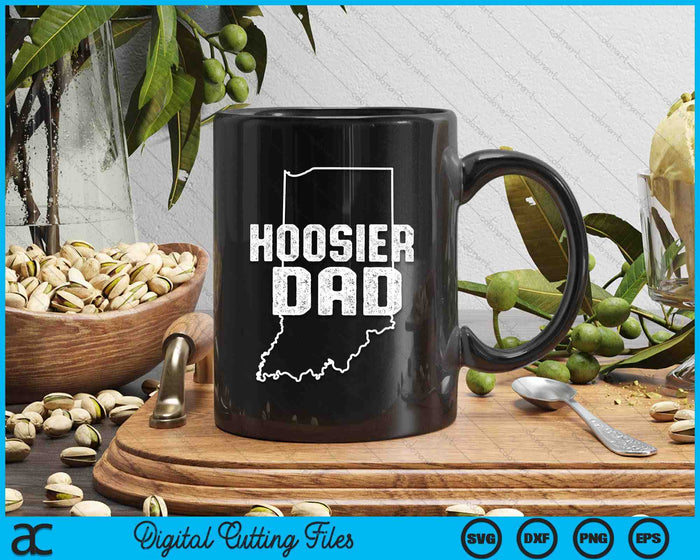 Indiana Hoosier Dad SVG PNG Digital Printable Files