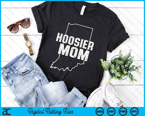 Indiana Hoosier Mom SVG PNG Digital Printable Files