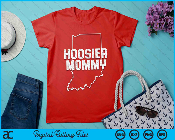 Indiana Hoosier Mommy SVG PNG Digital Printable Files