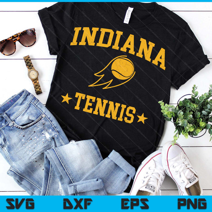 Indiana Rapids Tennis Vintage Gameday Retro Tennis Lover SVG PNG Digital Printable Files