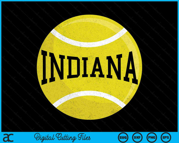Indiana Tennis Fan SVG PNG Digital Cutting Files