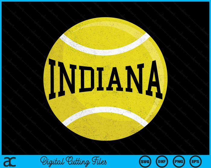 Indiana Tennis Fan SVG PNG Digital Cutting Files