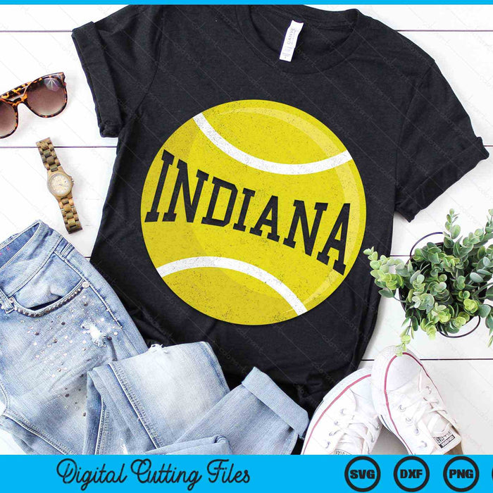 Indiana Tennis Fan SVG PNG Digital Cutting Files