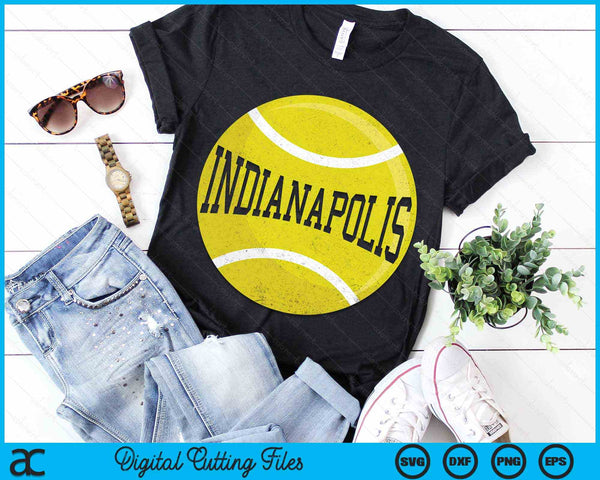 Indianapolis Tennis Fan SVG PNG Digital Cutting Files