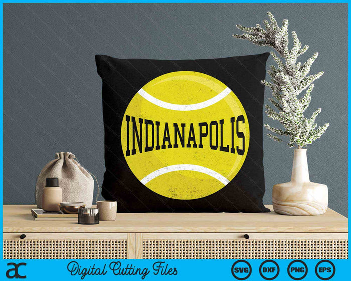 Indianapolis Tennis Fan SVG PNG Digital Cutting Files