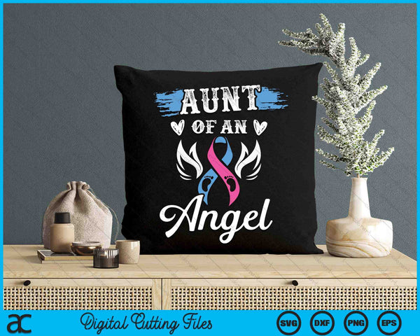 Infant Loss Aunt Of Angel Pregnancy Baby Miscarriage SVG PNG Digital Cutting Files