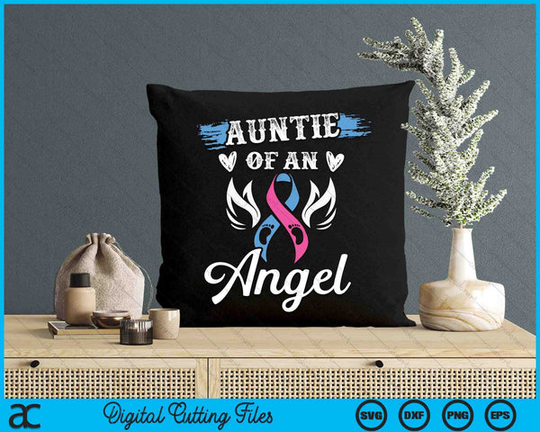 Infant Loss Auntie Of Angel Pregnancy Baby Miscarriage SVG PNG Digital Cutting Files