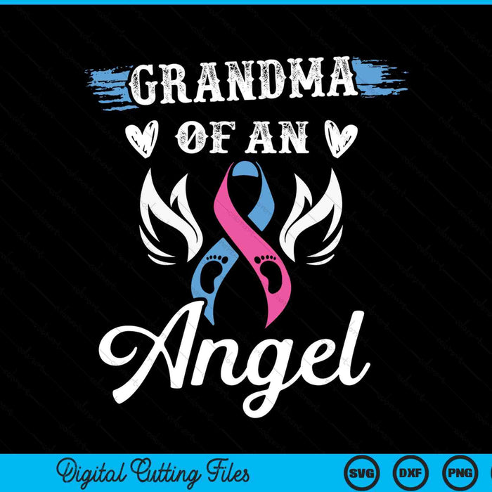 Infant loss grandma of angel pregnancy baby miscarriage SVG PNG cut file for Cricut