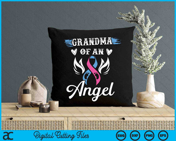 Infant Loss Grandma Of Angel Pregnancy Baby Miscarriage SVG PNG Digital Cutting Files