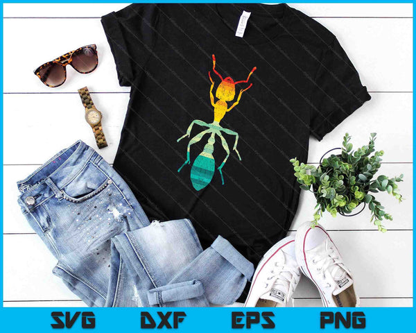 Insect Ant Design Retro Ant SVG PNG Digital Printable Files
