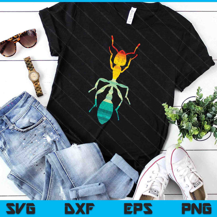 Insect Ant Design Retro Ant SVG PNG Digital Printable Files