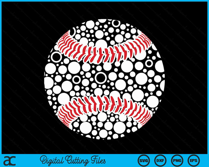 International Dot Day Baseball Polka Dot Sports Art SVG PNG Digital Cutting Files