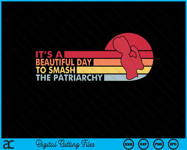 International women's day retro style SVG cut file