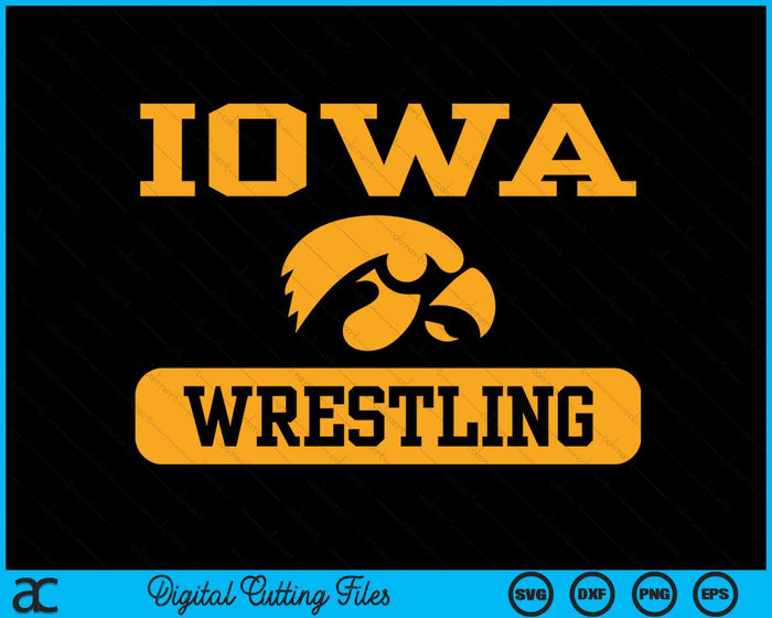 Iowa Hawkeyes Wrestling Officially Licensed Long Sleeve SVG PNG Digital Printable Files