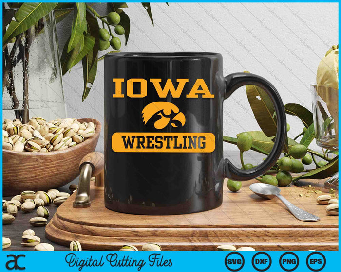 Iowa Hawkeyes Wrestling Officially Licensed Long Sleeve SVG PNG Digital Printable Files