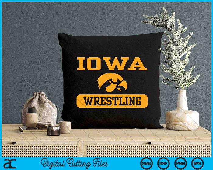 Iowa Hawkeyes Wrestling Officially Licensed Long Sleeve SVG PNG Digital Printable Files