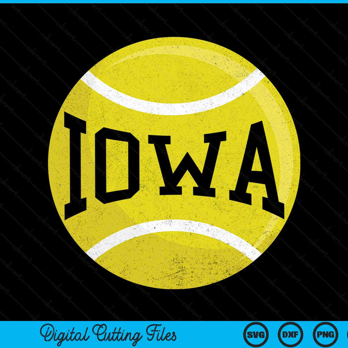 Iowa Tennis Fan SVG PNG Digital Cutting Files