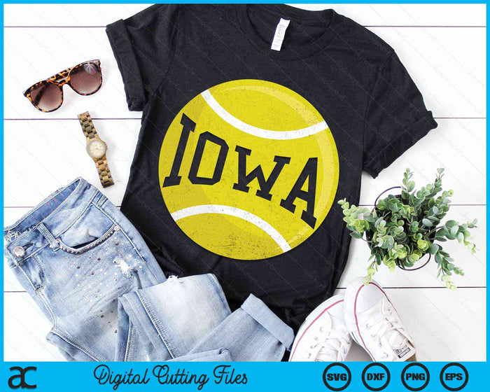 Iowa Tennis Fan SVG PNG Digital Cutting Files