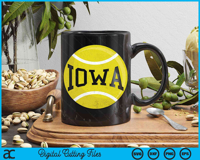 Iowa Tennis Fan SVG PNG Digital Cutting Files