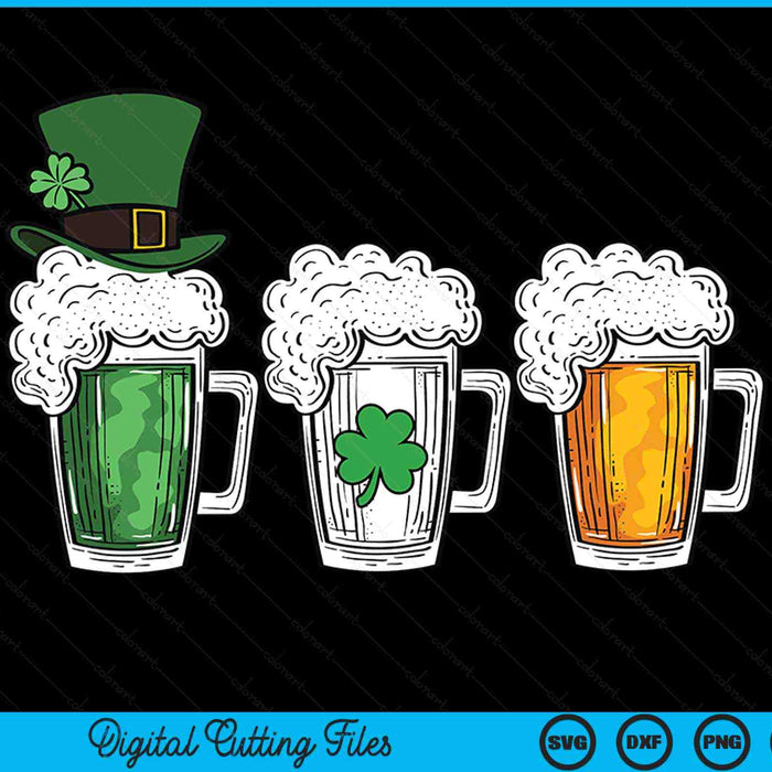 Irish beer ireland flag St Patricks Day leprechaun SVG cut file