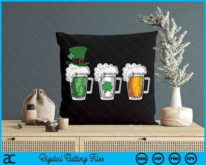 Irish Beer Ireland Flag St Patricks Day Leprechaun SVG PNG Digital Printable Files