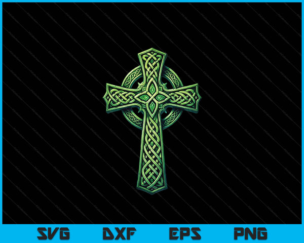 Irish Celtic cross knot Christian holy trinity Scottish celt SVG cut file