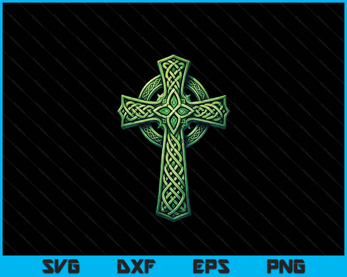 Irish Celtic Cross Knot Christian Holy Trinity Scottish Celt SVG PNG Digital Printable Files