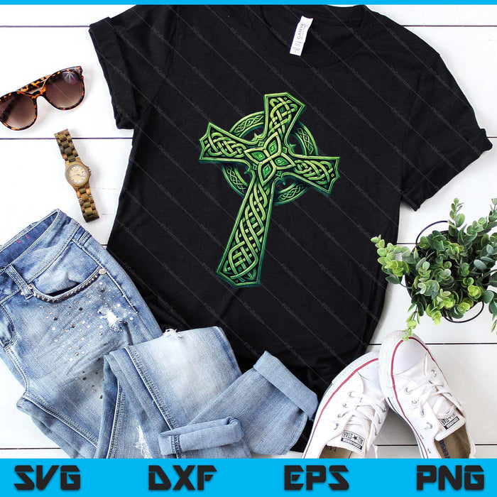 Irish Celtic Cross Knot Christian Holy Trinity Scottish Celt SVG PNG Digital Printable Files