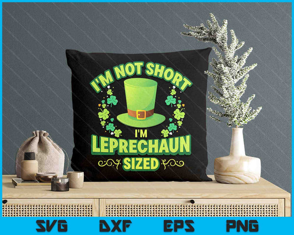 Irish Leprechaun Gag Gift Short Women Shamrock SVG PNG Digital Printable Files