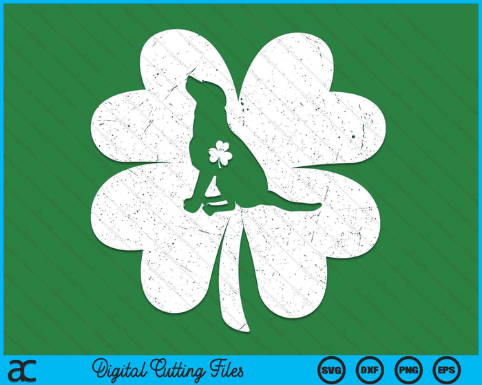 Irish Shamrock Basset Hound Dog St. Patrick's Day SVG PNG Digital Printable Files