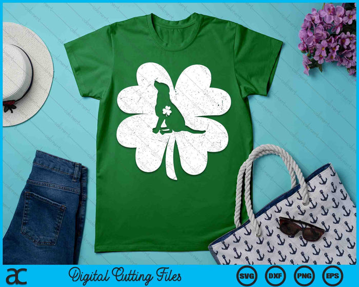 Irish Shamrock Basset Hound Dog St. Patrick's Day SVG PNG Digital Printable Files