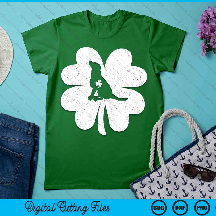 Irish Shamrock Basset Hound Dog St. Patrick's Day SVG PNG Digital Printable Files