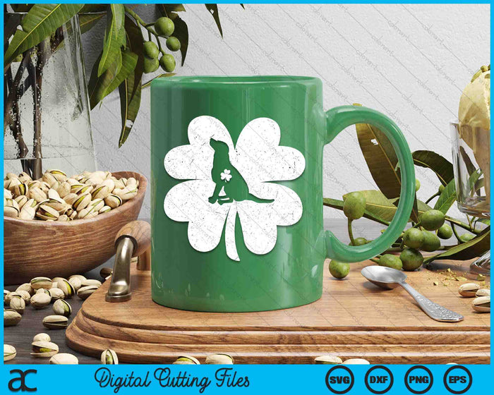 Irish Shamrock Basset Hound Dog St. Patrick's Day SVG PNG Digital Printable Files