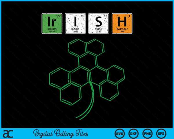 Irish St Patrick’s Day For Chemistry Science Teacher Student SVG PNG Digital Printable Files