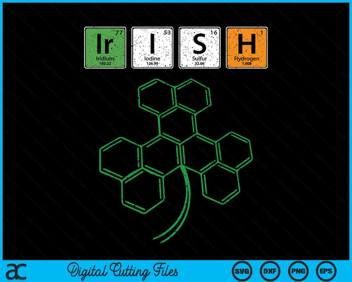 Irish St Patrick’s Day For Chemistry Science Teacher Student SVG PNG Digital Printable Files