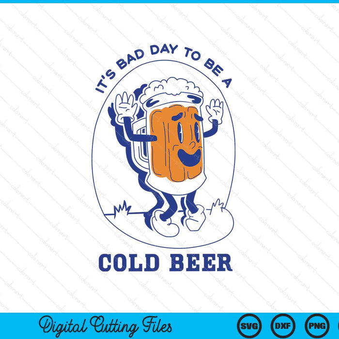 It's a bad day to be a cold beer drinking police SVG cut file