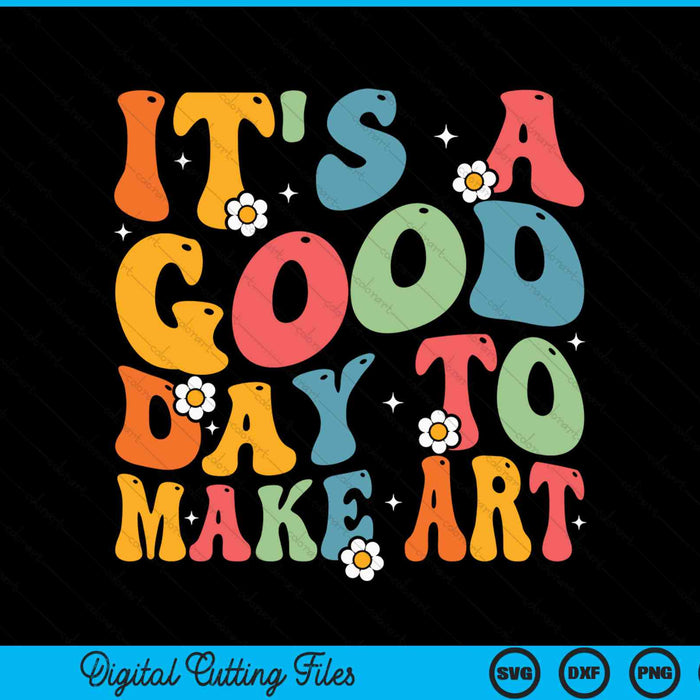 It's a good day to make some art groovy SVG cut file