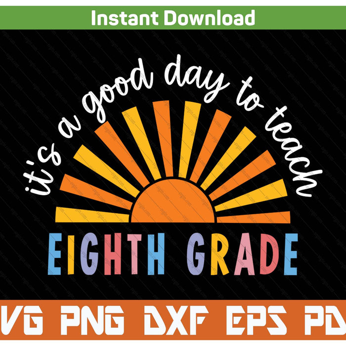 Eighth grade teaching school teacher SVG cut file