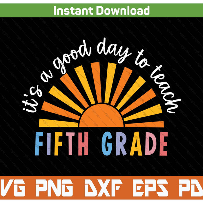 It's a good day to teach 5th grade SVG cut file