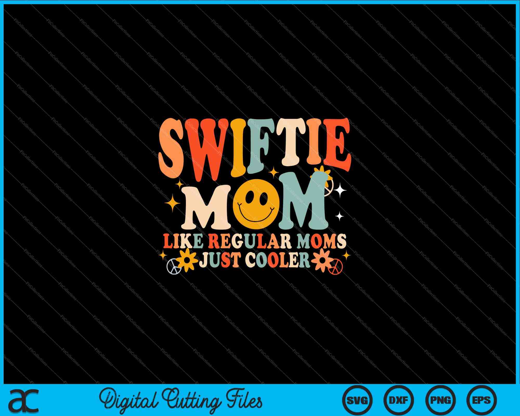 Mama Needs Coffee Groovy Mothers Day SVG Cutting Files