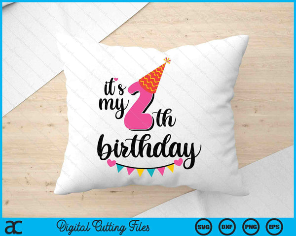 It's My 2nd Birthday Party SVG PNG Digital Printable Files