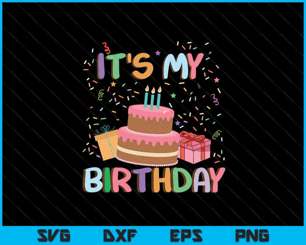 It's My Birthday Cake Donut SVG PNG Cutting Printable Files