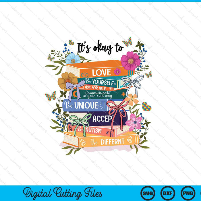 It's okay to love mental health matter SVG PNG cut file for Cricut