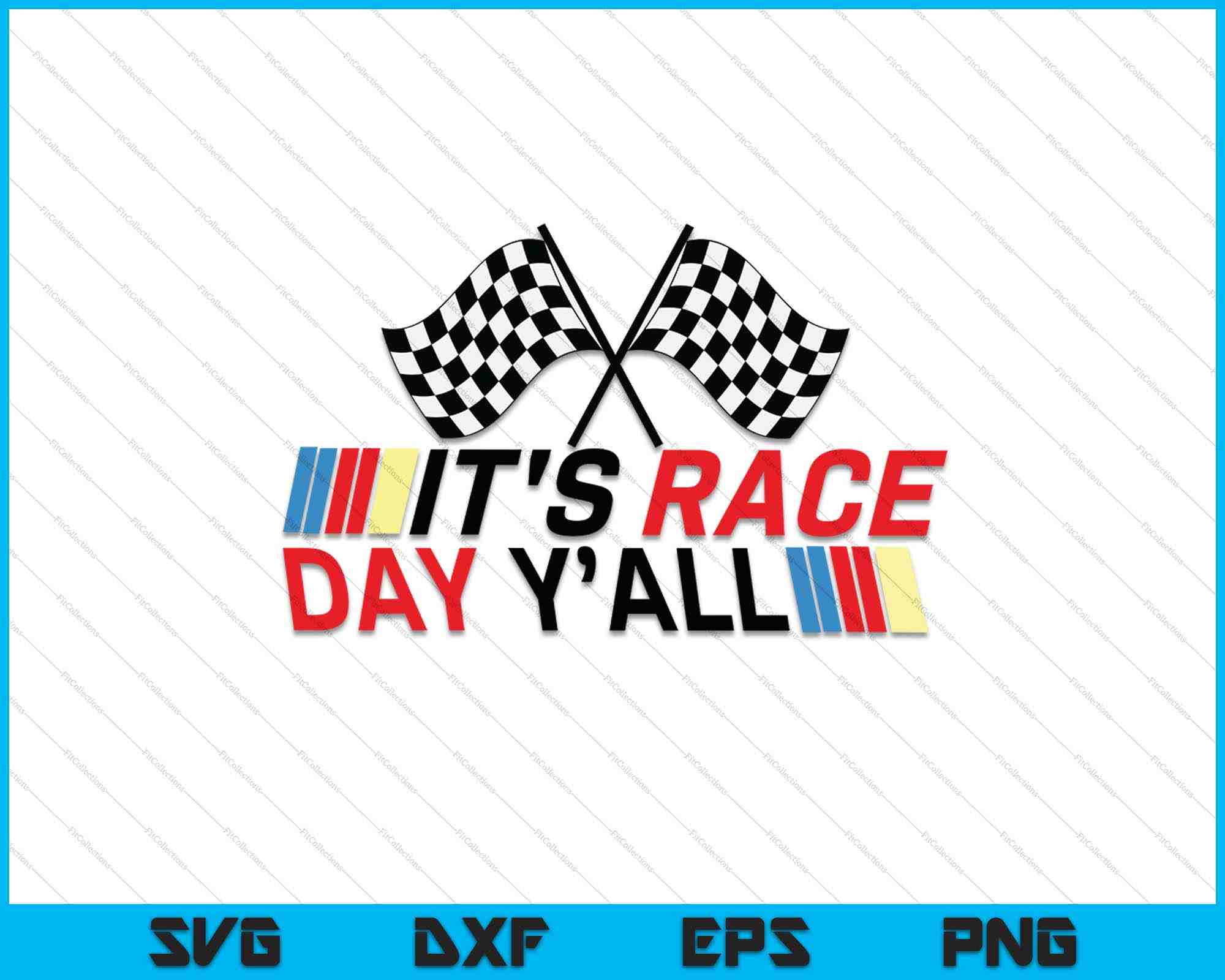Het is Race Day Yall SVG PNG snijden afdrukbare bestanden – creativeusarts
