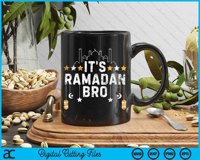 Het is Ramadan Bro Islamitisch Vasten Moslim SVG PNG Digitale Snijbestanden