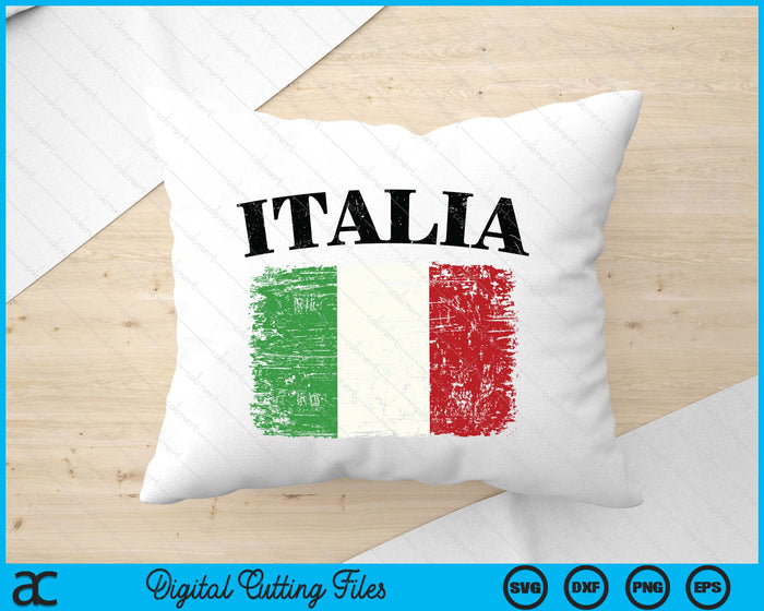 Italian Vintage Flag Italy Retro Banner Ensign SVG PNG Digital Printable Files