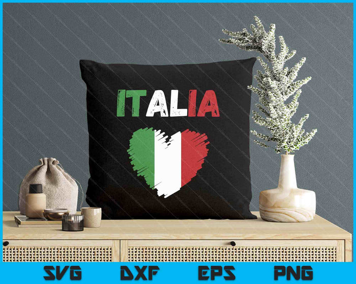 Italy Flag Holiday Italy Heart Italian Flag SVG PNG Digital Printable Files