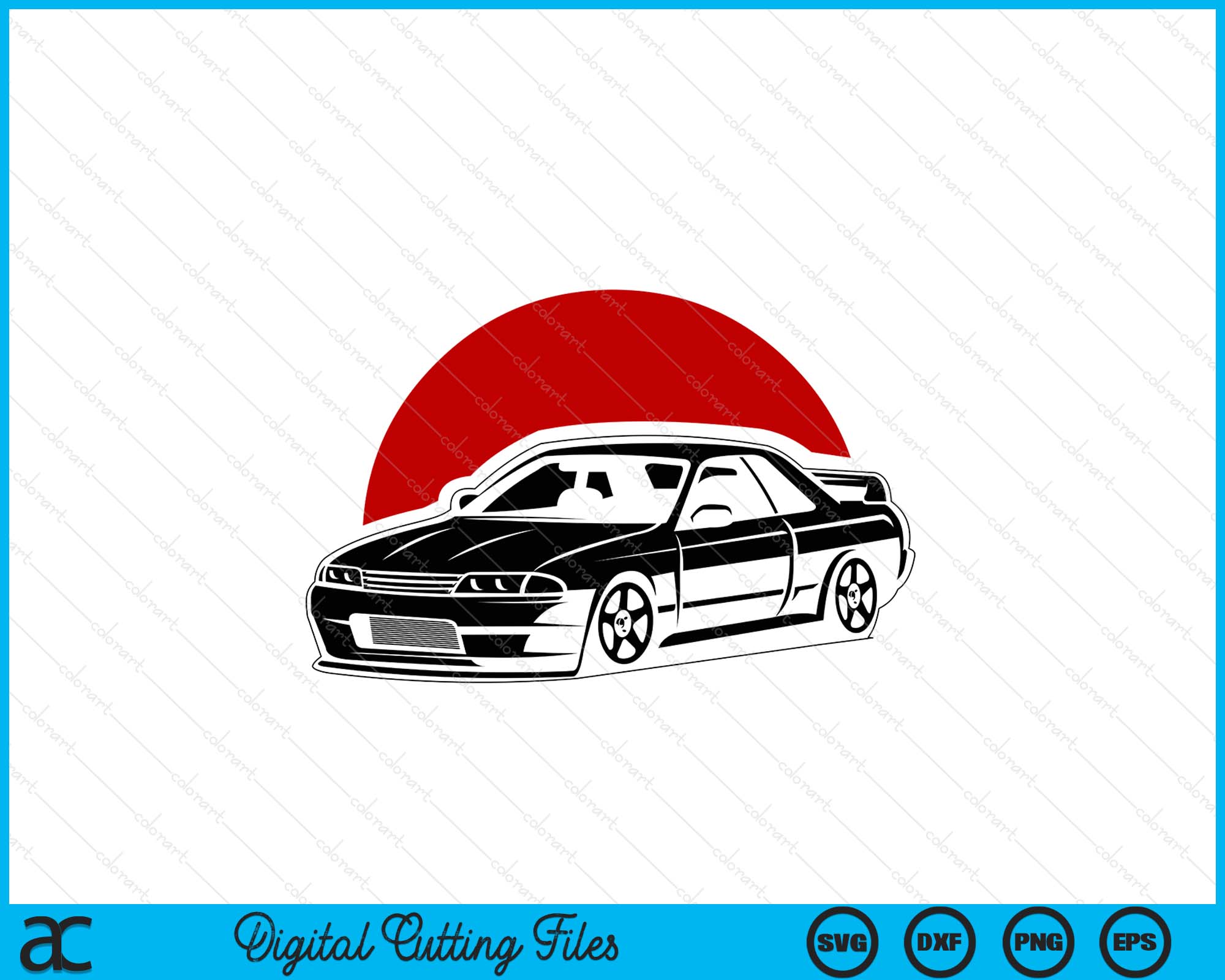 Svg Jdm Rim JDM Japanese Automotive Retro Race Men Vintage Tuning Car SVG Files ...