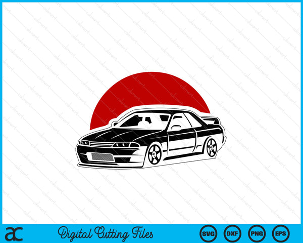 JDM Japanese Automotive Retro Race Men Vintage Tuning Car SVG PNG Digital Cutting Files