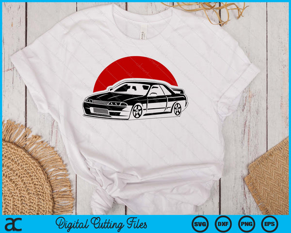 JDM Japanese Automotive Retro Race Men Vintage Tuning Car SVG PNG Digital Cutting Files